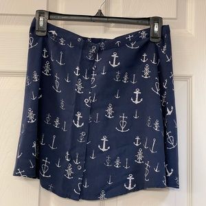 Aeropostale blue nautical skirt. Size small.